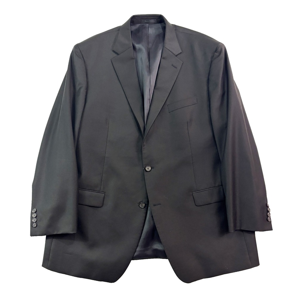 Ralph Lauren 48L Dark Brown Blazer Jacket Sport Suit Coat 100% Wool Mens Classic